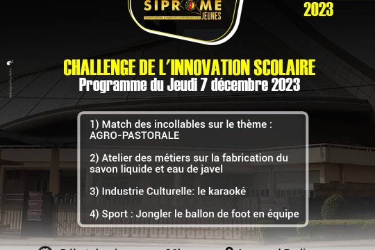 Le Défi de l'Innovation Scolaire : Attente Fébrile pour l'Événement Inaugural de Siprome ce 7 décembre